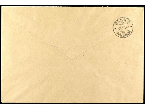 ✉ Mi. 499A/ 507A. 1933. WIESBADEN a SUIZA. SERIE COMPLETA en