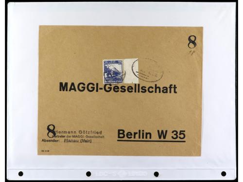 ✉ 1934-1940. COLECCIÓN DE 115 cartas con interesantes franqu