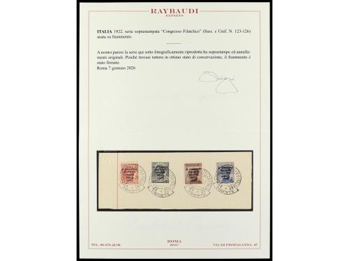 º Δ ITALIA. Yv. 117/20 Sa. 123/6. SERIE COMPLETA, 4 valores.