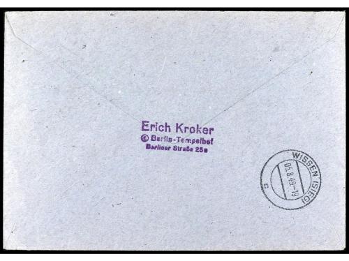 ✉ ALEMANIA. Mi. 35, 36, 38, 40 y 41. BERLÍN a WISSEN. Precio