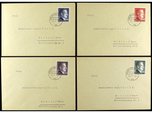 ✉ Mi. 781/98, 799A/ 802A. 1941-42 (1-8, 20-3). SERIE COMPLET