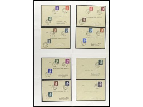 ✉ Mi. 781/98, 799A/ 802A. 1941-42 (1-8, 20-3). SERIE COMPLET