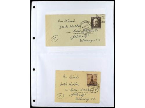 ✉ ALEMANIA. 1938-45. conjunto de 147 con diversos franqueos.