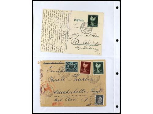 ✉ ALEMANIA. 1938-45. conjunto de 147 con diversos franqueos.