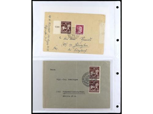 ✉ ALEMANIA. 1938-45. conjunto de 147 con diversos franqueos.