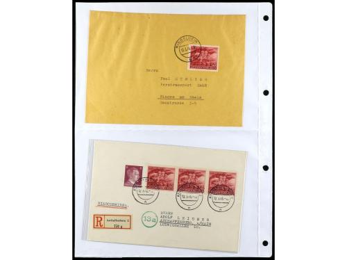 ✉ ALEMANIA. 1938-45. conjunto de 147 con diversos franqueos.