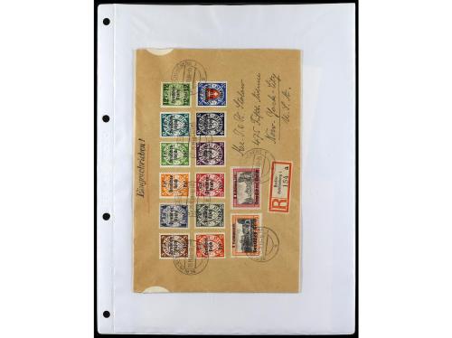 ✉ ALEMANIA. 1938-45. conjunto de 147 con diversos franqueos.