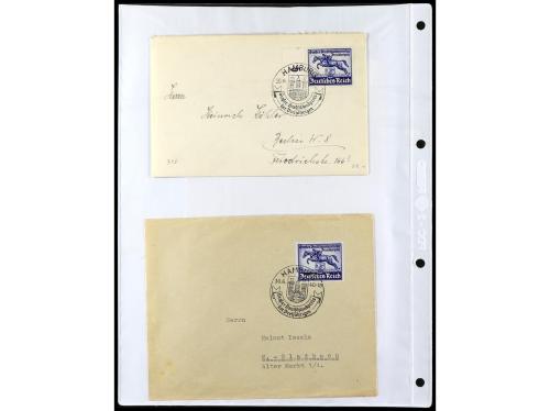 ✉ ALEMANIA. 1938-45. conjunto de 147 con diversos franqueos.