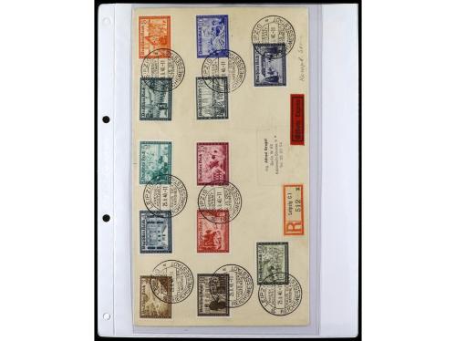 ✉ ALEMANIA. 1938-45. conjunto de 147 con diversos franqueos.