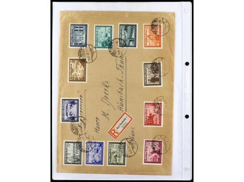 ✉ ALEMANIA. 1938-45. conjunto de 147 con diversos franqueos.
