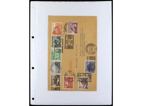 ✉ ALEMANIA. 1938-45. conjunto de 147 con diversos franqueos.
