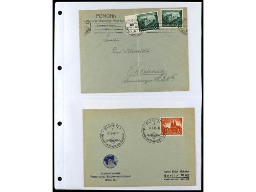 ✉ ALEMANIA. 1938-45. conjunto de 147 con diversos franqueos.
