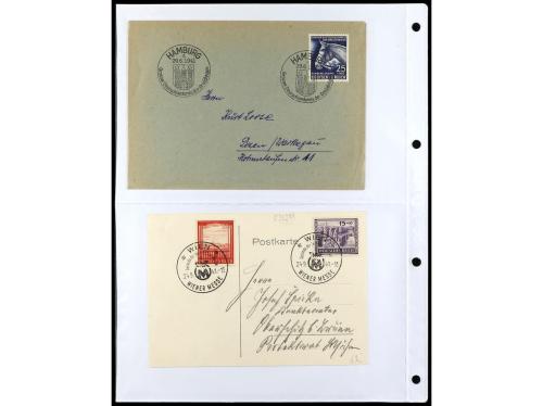 ✉ ALEMANIA. 1938-45. conjunto de 147 con diversos franqueos.