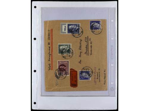 ✉ ALEMANIA. 1938-45. conjunto de 147 con diversos franqueos.