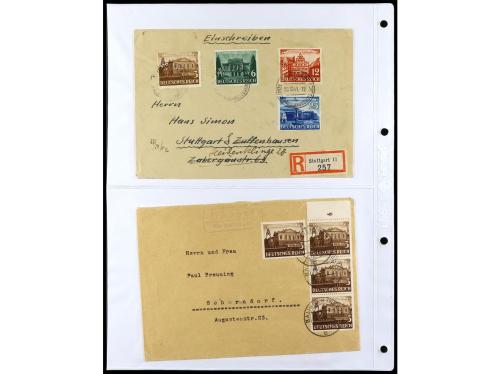 ✉ ALEMANIA. 1938-45. conjunto de 147 con diversos franqueos.