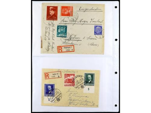 ✉ ALEMANIA. 1938-45. conjunto de 147 con diversos franqueos.