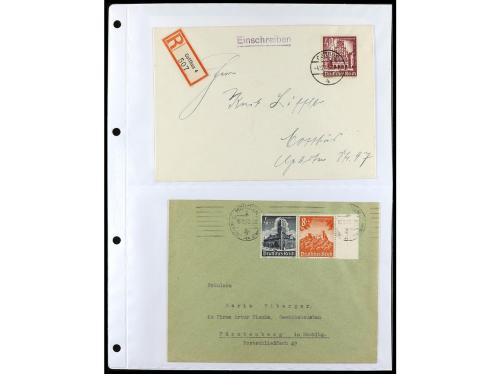 ✉ ALEMANIA. 1938-45. conjunto de 147 con diversos franqueos.