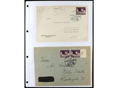 ✉ ALEMANIA. 1938-45. conjunto de 147 con diversos franqueos.