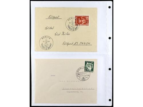 ✉ ALEMANIA. 1938-45. conjunto de 147 con diversos franqueos.
