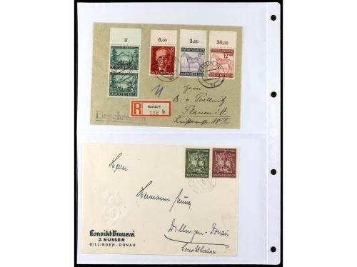 ✉ ALEMANIA. 1938-45. conjunto de 147 con diversos franqueos.