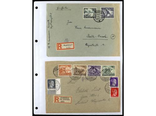 ✉ ALEMANIA. 1938-45. conjunto de 147 con diversos franqueos.