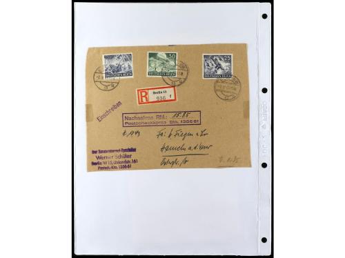 ✉ ALEMANIA. 1938-45. conjunto de 147 con diversos franqueos.