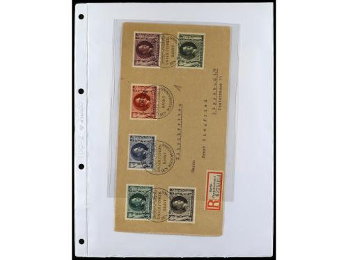 ✉ ALEMANIA. 1938-45. conjunto de 147 con diversos franqueos.