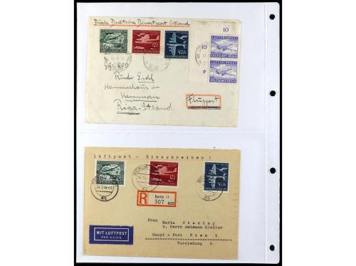 ✉ ALEMANIA. 1938-45. conjunto de 147 con diversos franqueos.