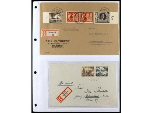 ✉ ALEMANIA. 1938-45. conjunto de 147 con diversos franqueos.