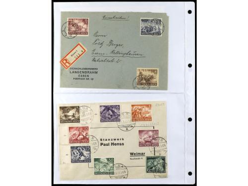 ✉ ALEMANIA. 1938-45. conjunto de 147 con diversos franqueos.