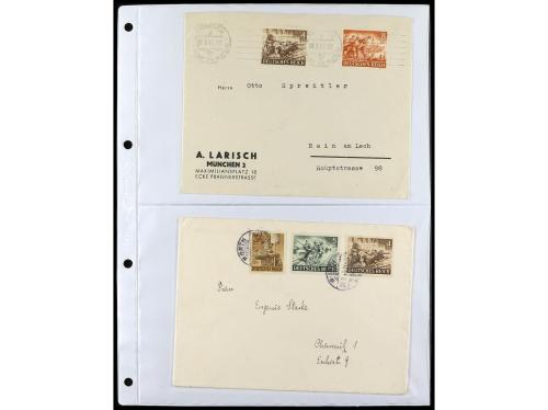 ✉ ALEMANIA. 1938-45. conjunto de 147 con diversos franqueos.