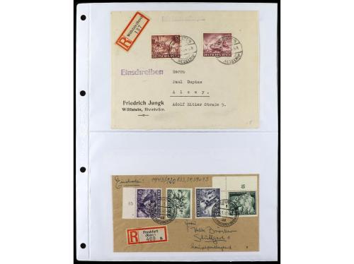 ✉ ALEMANIA. 1938-45. conjunto de 147 con diversos franqueos.
