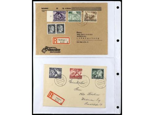 ✉ ALEMANIA. 1938-45. conjunto de 147 con diversos franqueos.