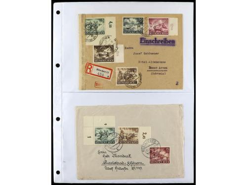 ✉ ALEMANIA. 1938-45. conjunto de 147 con diversos franqueos.