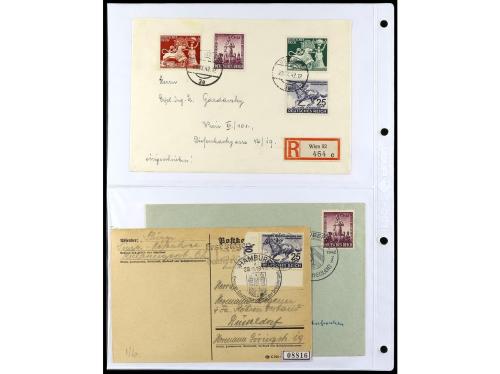 ✉ ALEMANIA. 1938-45. conjunto de 147 con diversos franqueos.