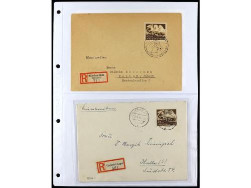 ✉ ALEMANIA. 1938-45. conjunto de 147 con diversos franqueos.