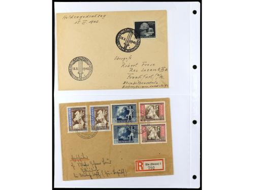 ✉ ALEMANIA. 1938-45. conjunto de 147 con diversos franqueos.