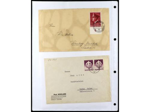 ✉ ALEMANIA. 1938-45. conjunto de 147 con diversos franqueos.