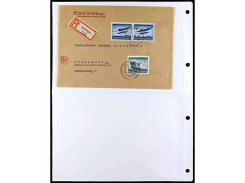 ✉ ALEMANIA. 1938-45. conjunto de 147 con diversos franqueos.