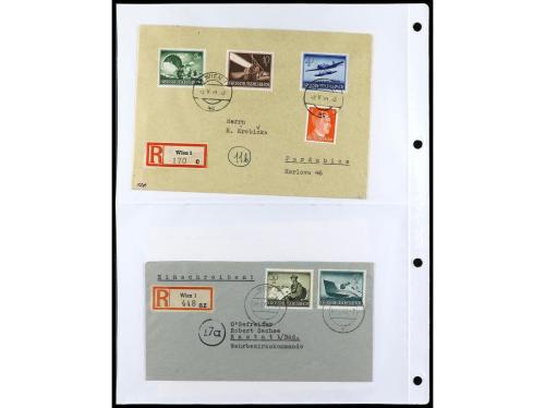 ✉ ALEMANIA. 1938-45. conjunto de 147 con diversos franqueos.