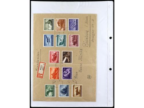 ✉ ALEMANIA. 1938-45. conjunto de 147 con diversos franqueos.
