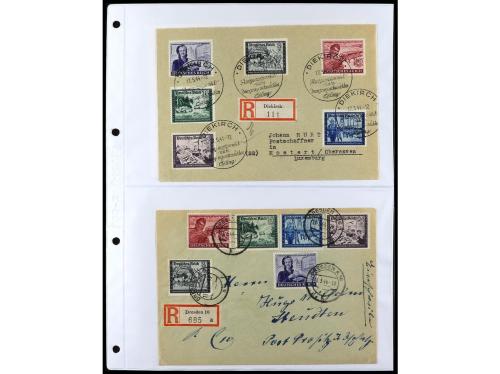 ✉ ALEMANIA. 1938-45. conjunto de 147 con diversos franqueos.