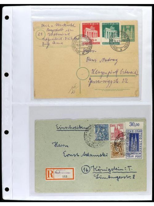 ✉ ALEMANIA. 1938-48. BIZONA. ZONA SOVIÉTICA, OCUPACIONES. Co