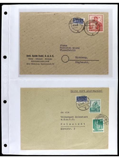 ✉ ALEMANIA. 1938-48. BIZONA. ZONA SOVIÉTICA, OCUPACIONES. Co
