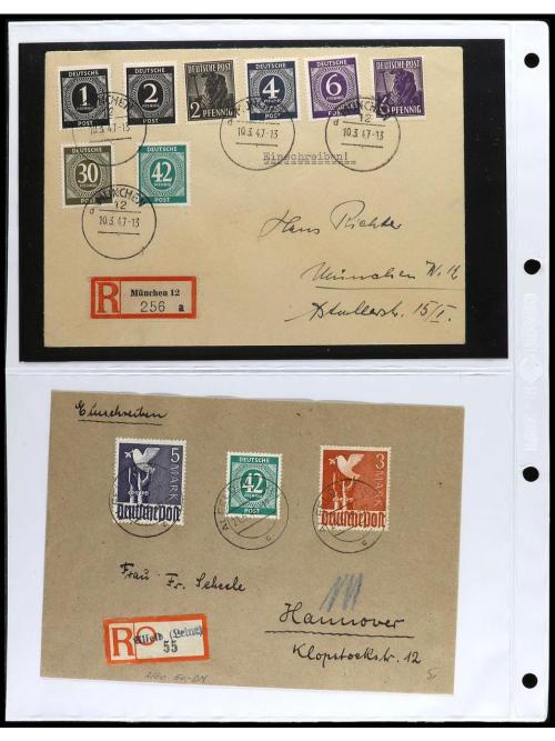 ✉ ALEMANIA. 1938-48. BIZONA. ZONA SOVIÉTICA, OCUPACIONES. Co