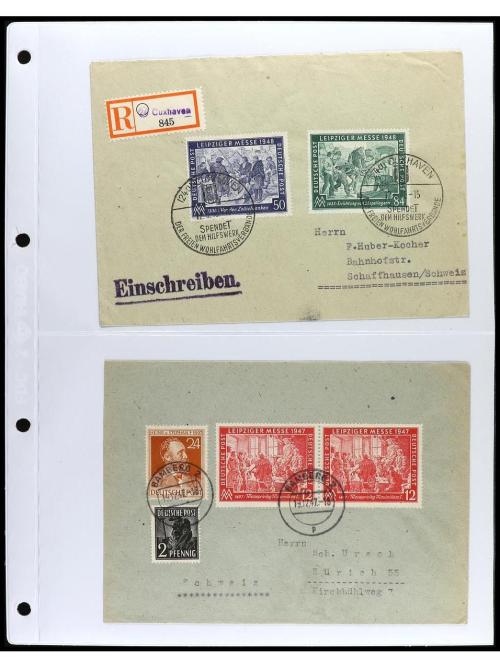 ✉ ALEMANIA. 1938-48. BIZONA. ZONA SOVIÉTICA, OCUPACIONES. Co