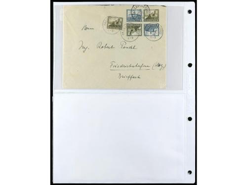 ✉ ALEMANIA. 1912-1933. Conjunto de 92 cartas con diversos fr