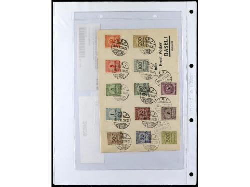✉ ALEMANIA. 1912-1933. Conjunto de 92 cartas con diversos fr
