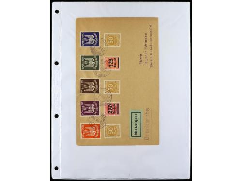 ✉ ALEMANIA. 1912-1933. Conjunto de 92 cartas con diversos fr