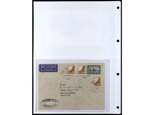 ✉ ALEMANIA. 1912-1933. Conjunto de 92 cartas con diversos fr